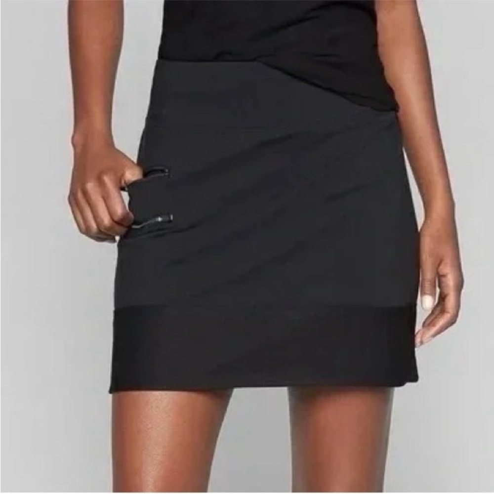 Athleta Black Women's Skort Short Skirt Medium EUC Activewear tenis comfy sporty